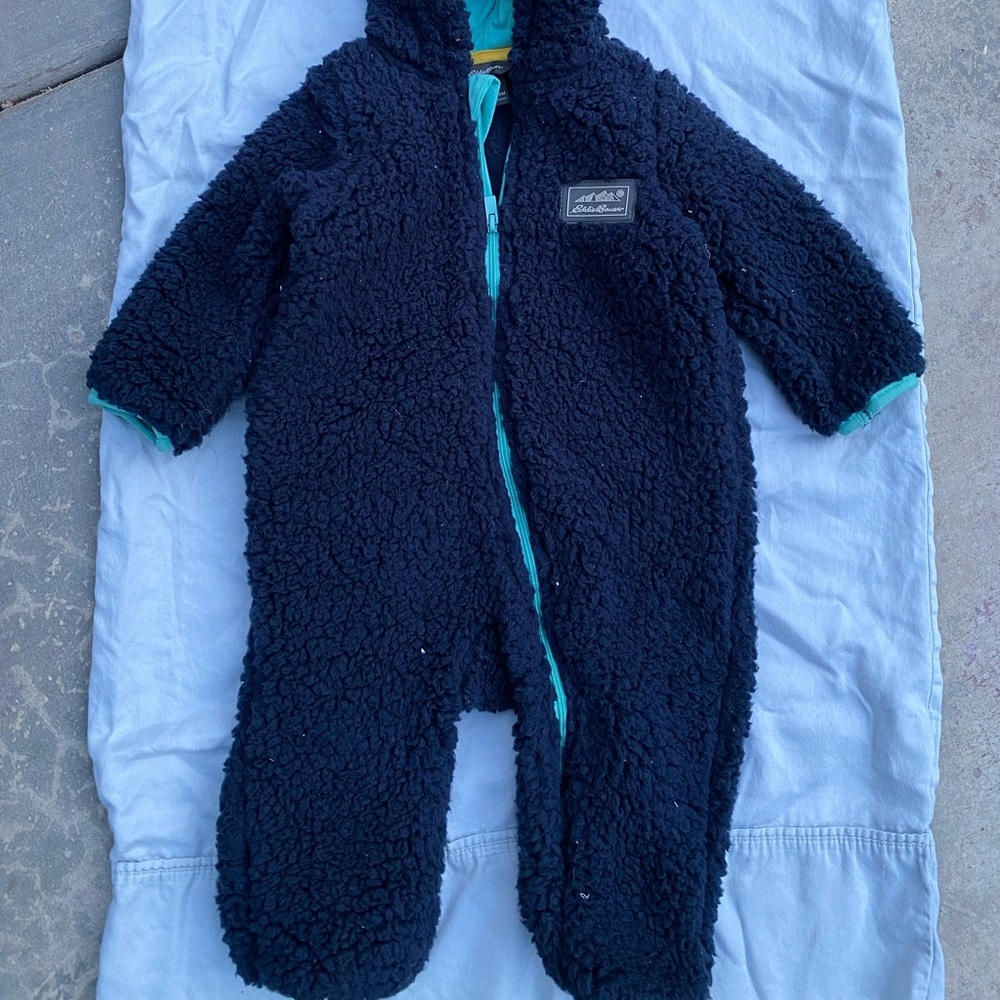 Eddie Bauer fleece baby bunting